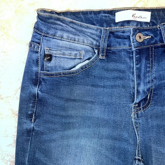Kancan Skinny Jeans Size 7 Medium Wash NO Distressing - Picture 3 of 5